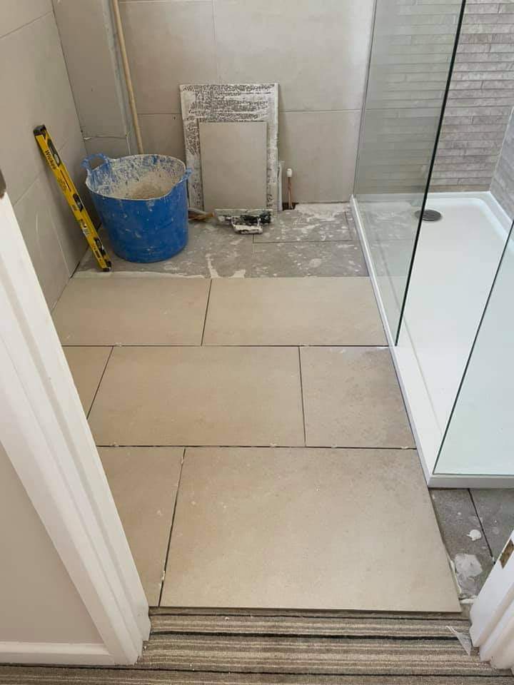 Bathroom being fitted in swindon